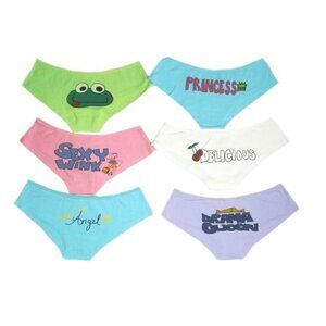 Junior Ladies' Underwear 6-Pack Low-Rise Hipsters